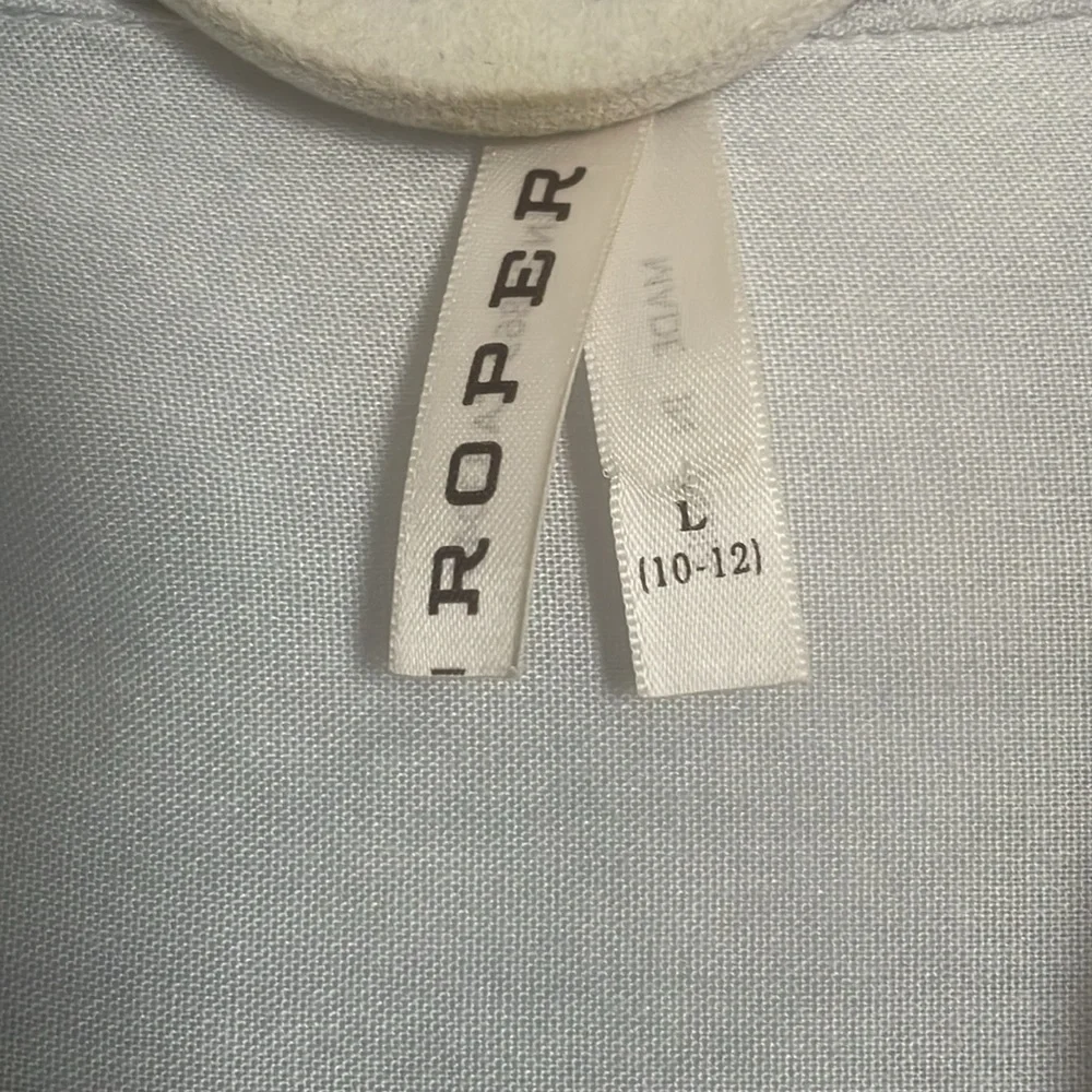 Roper Girls Vintage Style Cowboys and Horses Western Button Down Shirt - Picture 4 of 9